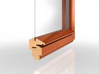 Holz-Fenster-Profil PaXsimplex mit Kittfase